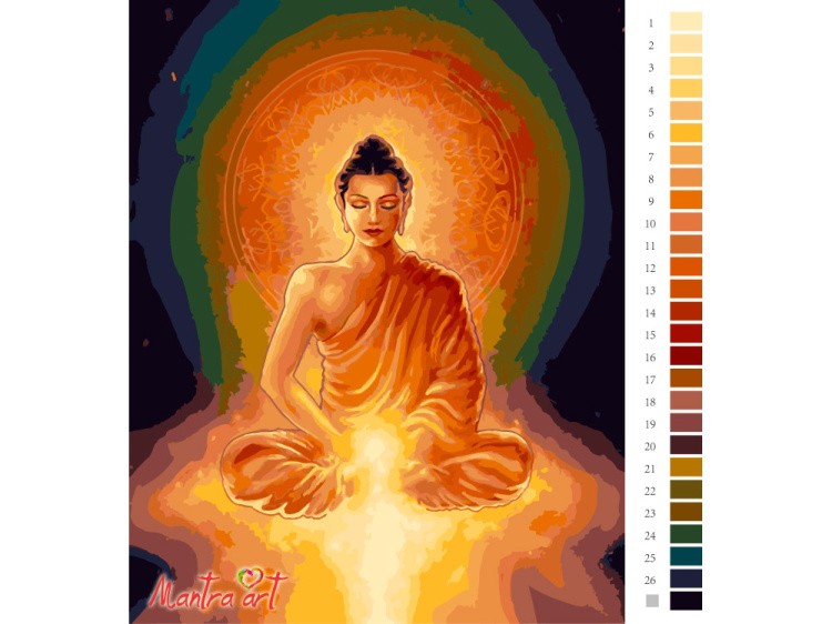 Картина по номерам «Будда просветление» — картинка 2