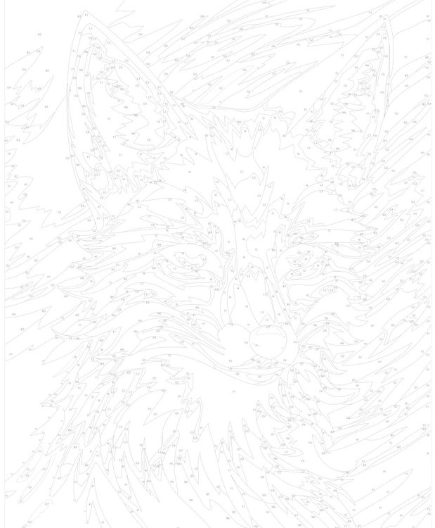 Картина по номерам «Хитрый лис» — картинка 3