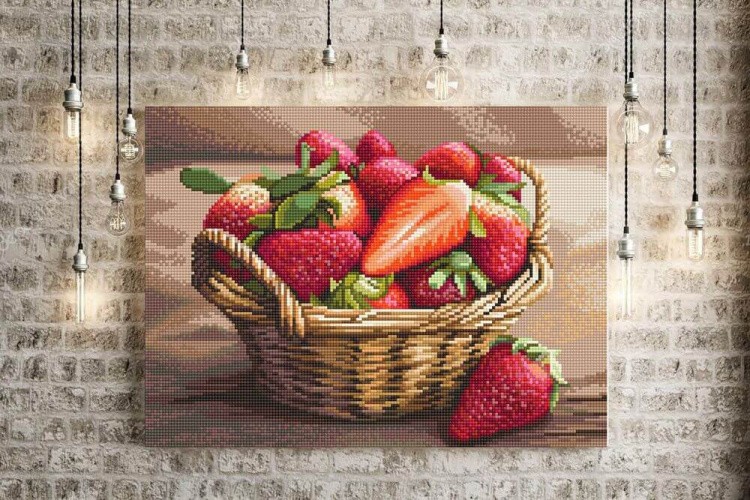 Алмазная вышивка «Ягодная корзинка» — картинка 3