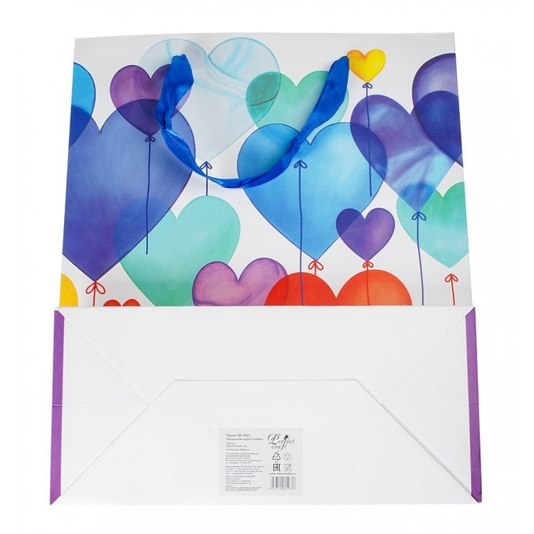 Подарочный пакет «Воздушные шары голубые» — картинка 6