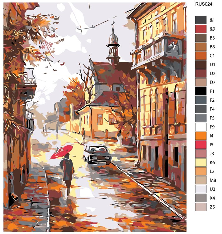 Картина по номерам «Осенью» — картинка 2