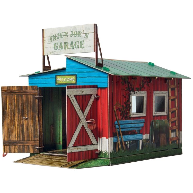 Сборная модель из картона «Трактор и гараж» — картинка 2