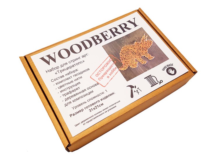 Набор для творчества STRING ART «Трицератопс» — картинка 2