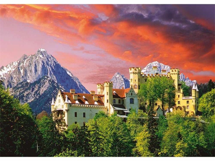 Пазлы «Замок Гогеншвангау, Бавария»