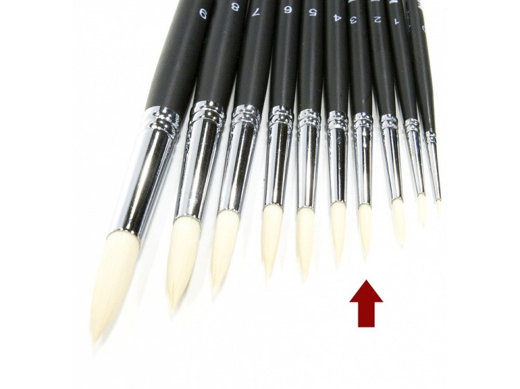 Кисть синтетическая «Зима» круглая №3 — картинка 2