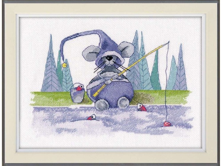 Набор для вышивания «Горошек на рыбалке» — картинка 2