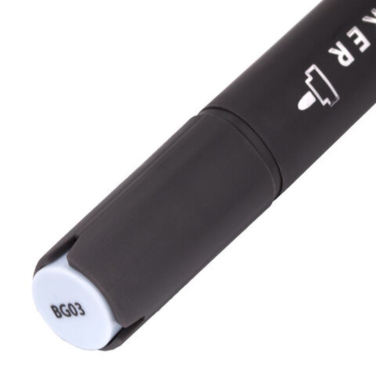 Маркер для скетчинга двусторонний 1 мм - 6 мм BRAUBERG ART CLASSIC, цвет: серо-голубой 03 — картинка 5