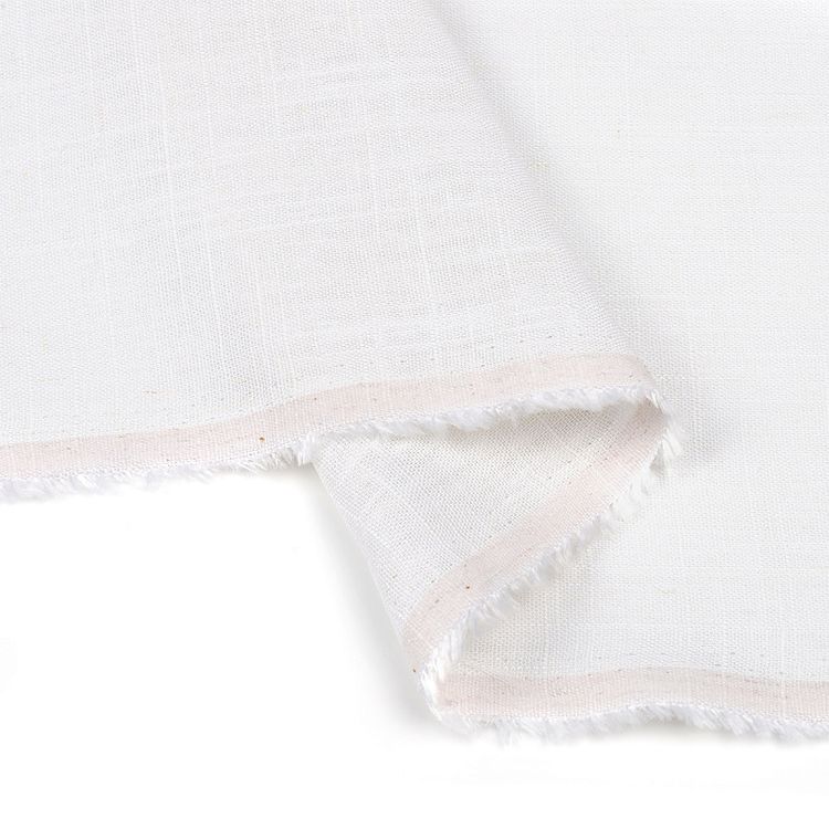 Ткань льняная, 190 г/м², 5 м x 140 см, цвет: белый, TBY — картинка 4