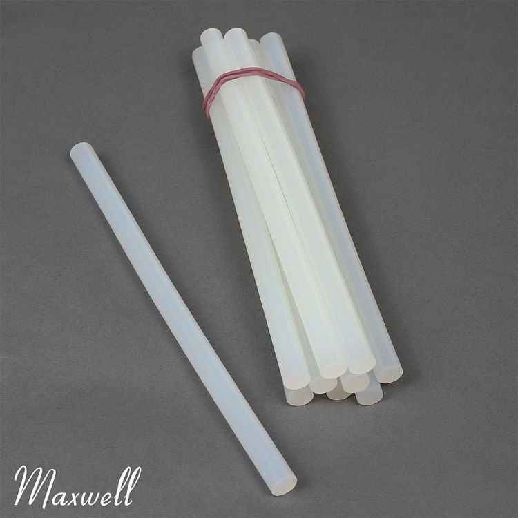Клей для клеевого пистолета прозрачный Maxwell Glue d 11,2 мм, L 210 мм, 1 кг — картинка 2