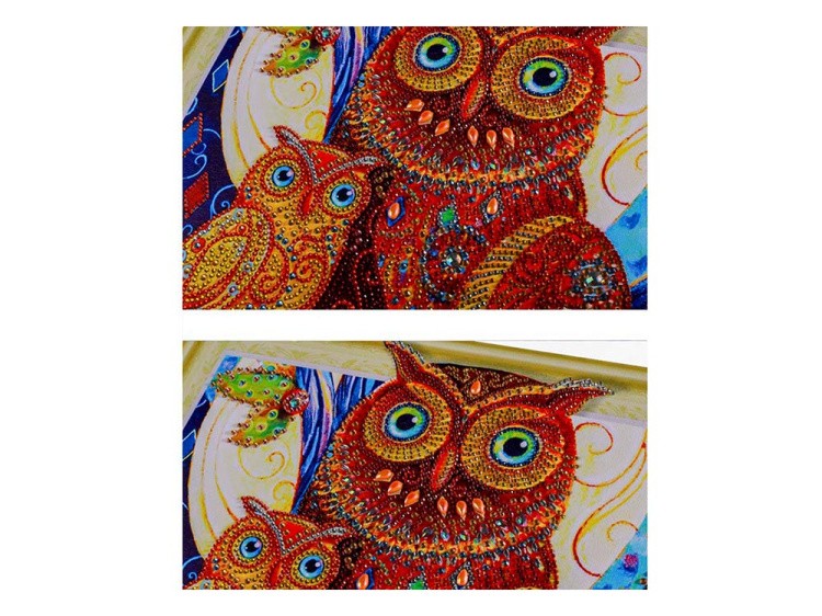 Алмазная вышивка 5D «Совушки» — картинка 2