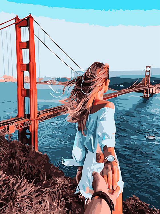 Картина по номерам «Следуй за мной. Сан-Франциско»