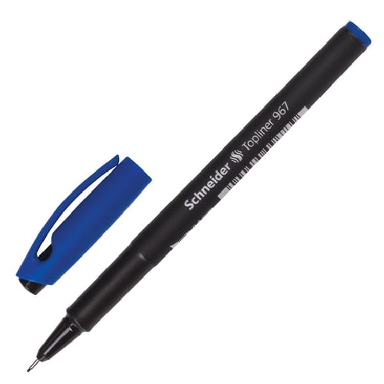 Ручка капиллярная (линер) SCHNEIDER «Тopliner 967», синяя