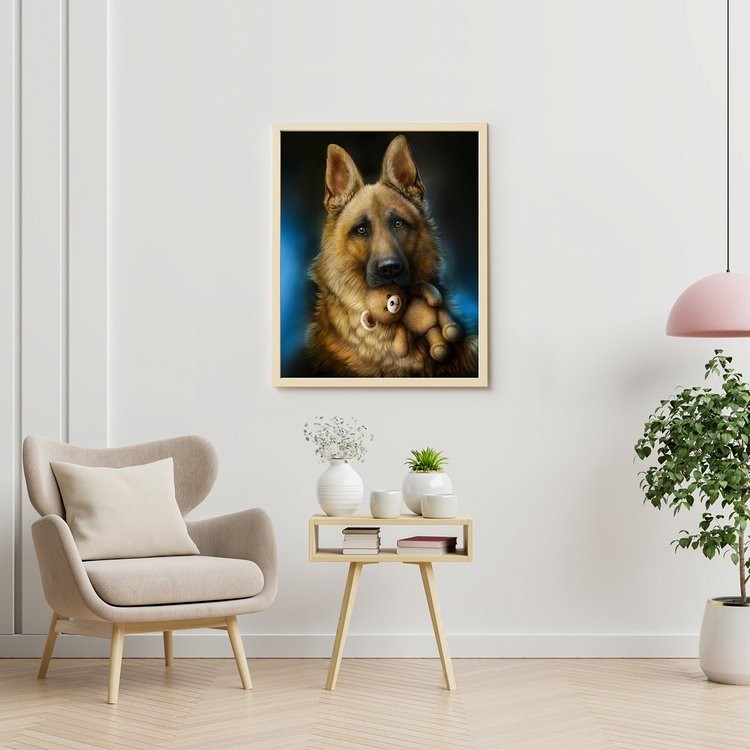 Картина по номерам «Немецкая овчарка» — картинка 4