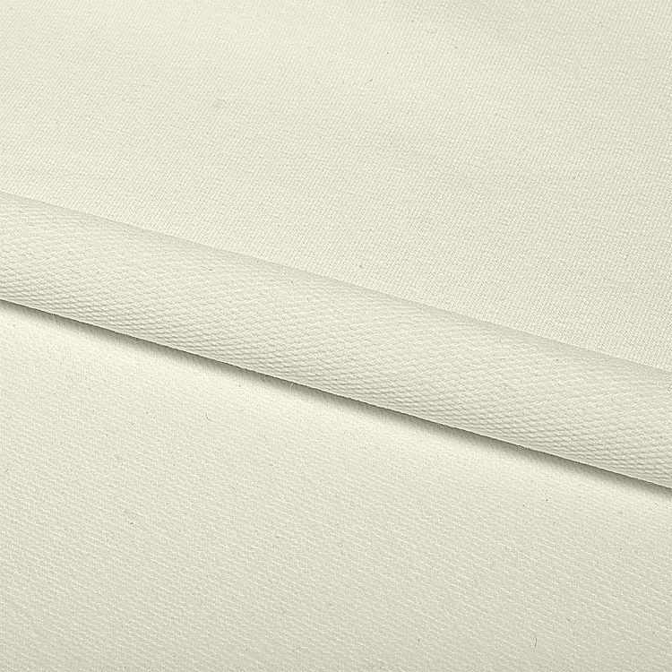 Ткань трикотаж Футер 2х нитка, петля с лайкрой, 10 м x 180 см, 240 г/м², цвет: экрю, TBY — картинка 3