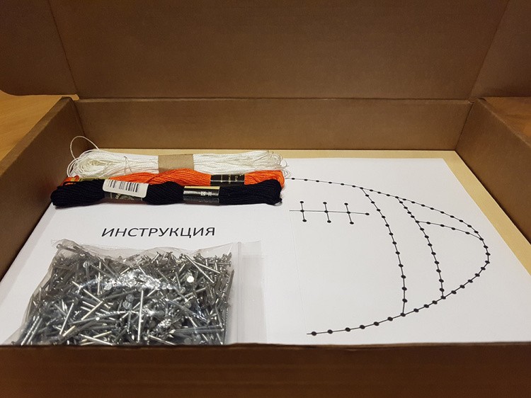 Набор для творчества STRING ART «Мяч для рэгби» — картинка 3