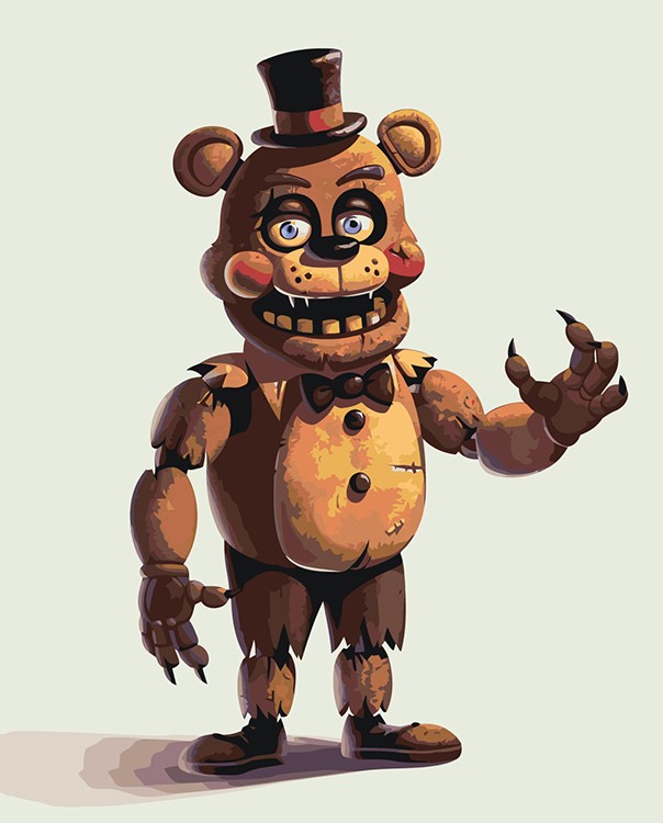 Картина по номерам «Фнаф Five nights at Freddy's Фредди 40x50»