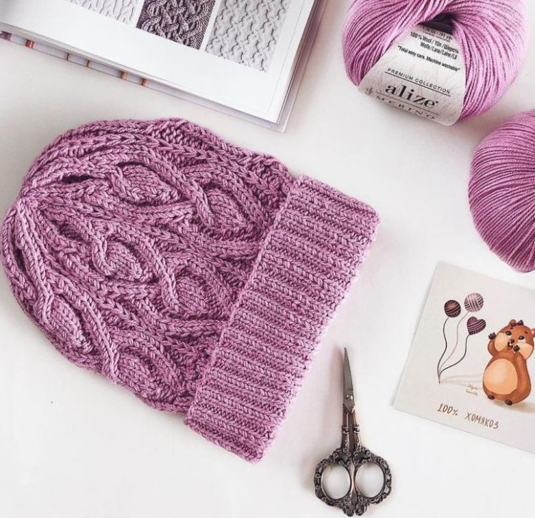 Пряжа ALIZE Merino royal (474), астра, 5 шт. по 50 г — картинка 3