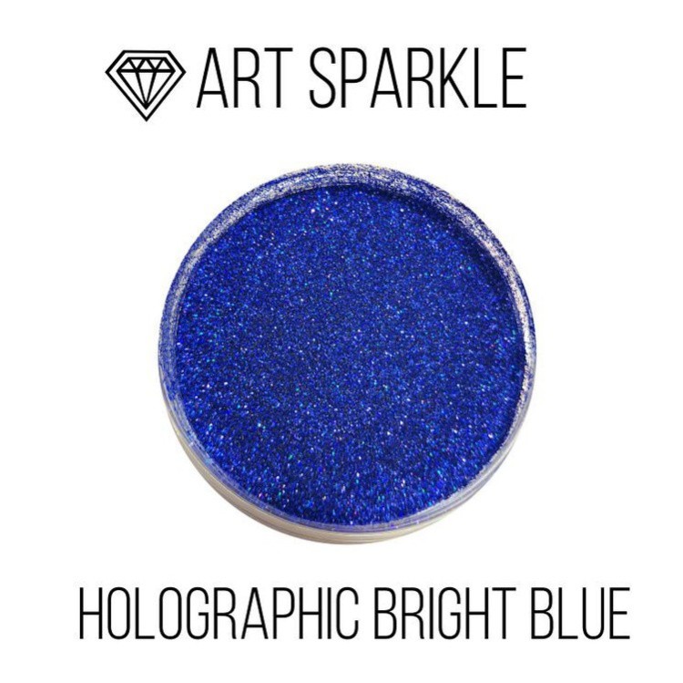 Глиттер мелкий Holografic Bright Blue, 50 г, Craftsmen.store