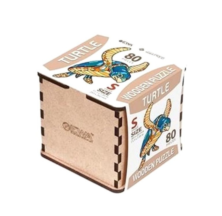 Деревянные фигурные пазлы «Морская Черепаха S», Eco Wood Art — картинка 4
