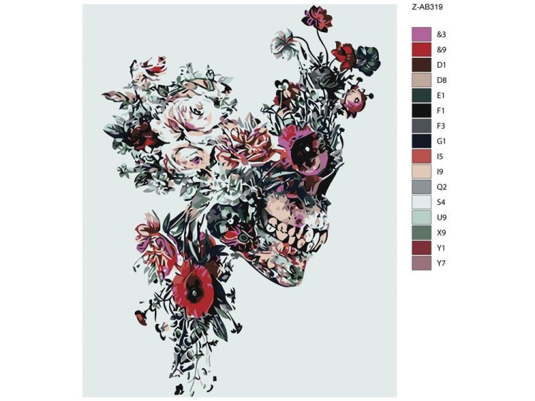 Картина по номерам «Череп» — картинка 2