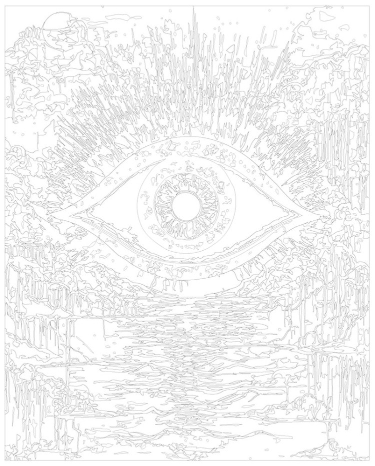 Картина по номерам Третий глаз в стиле психоделия арт — картинка 3