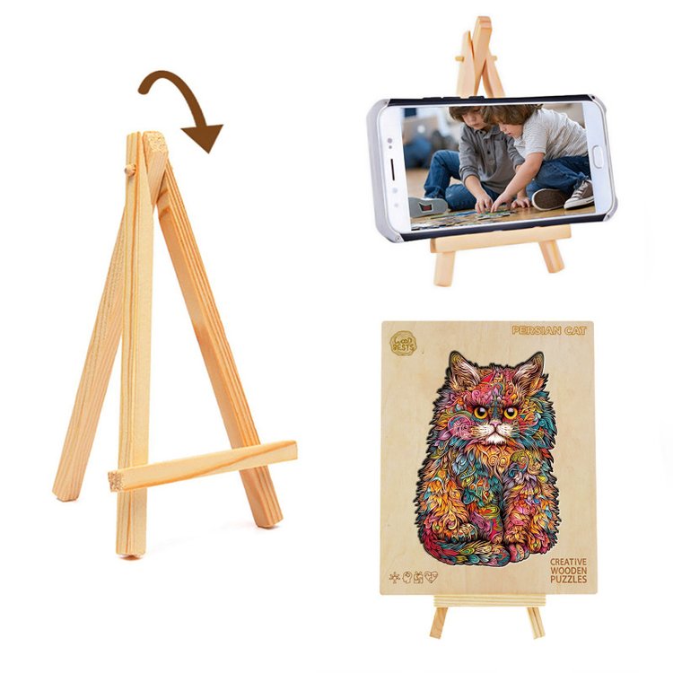 Деревянные пазлы «Пестрая киска L», Woodbests — картинка 7