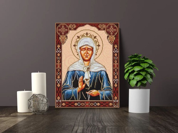 Алмазная вышивка «Икона Матрона Московская» — картинка 3