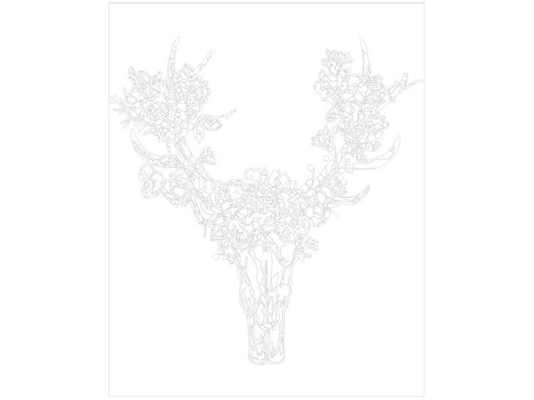 Картина по номерам «Череп» — картинка 3