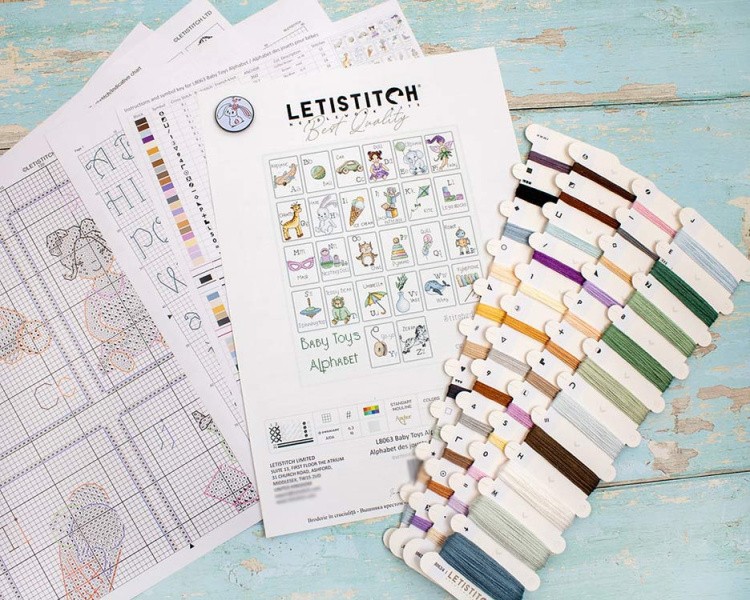 Набор для вышивания «Baby Toys Alphabet (Детские игрушки Алфавит)» — картинка 6