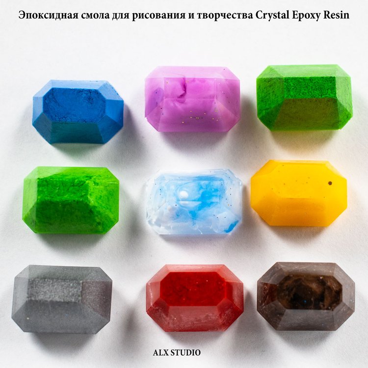 Эпоксидная смола для рисования Crystal Epoxy Resin, 300 г, ALX Studio — картинка 2