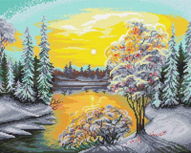 Алмазная вышивка «Первые морозы» — картинка 2