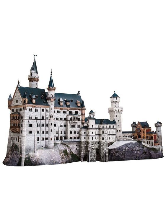 Сборная модель из картона «Замок Neuschwanstein»