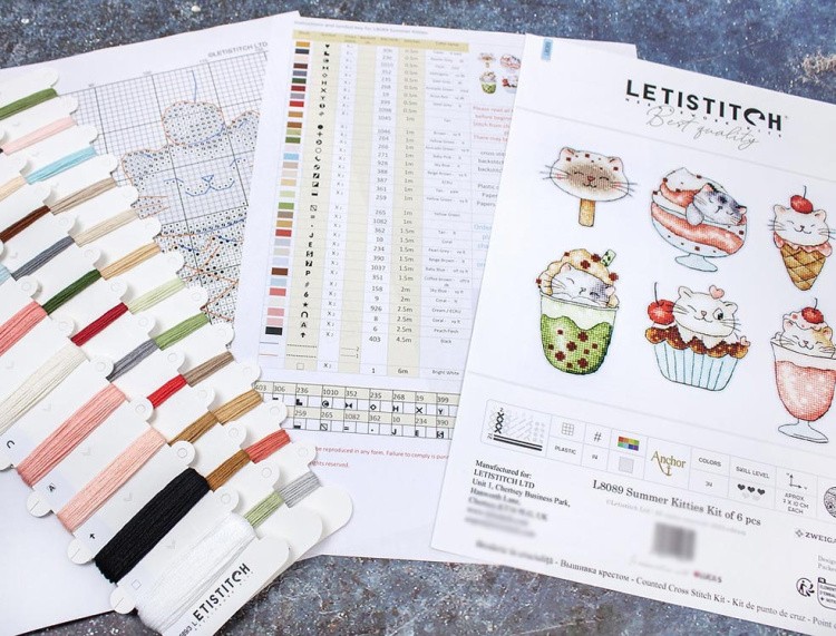 Набор для вышивания «Summer Kitties Kit (Летние котята 6 фигурок)» — картинка 4