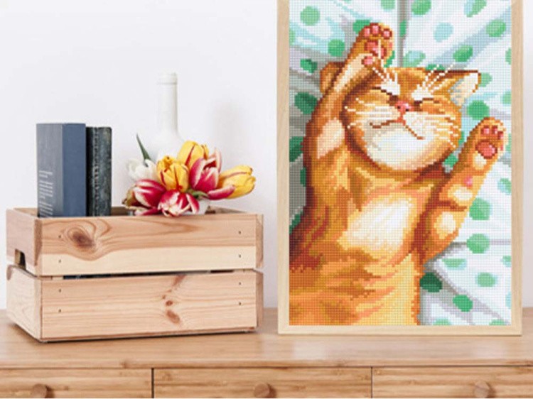 Алмазная вышивка «Потягушки» — картинка 3