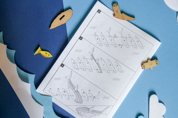 Конструктор из дерева «Акула», UNIWOOD — картинка 4