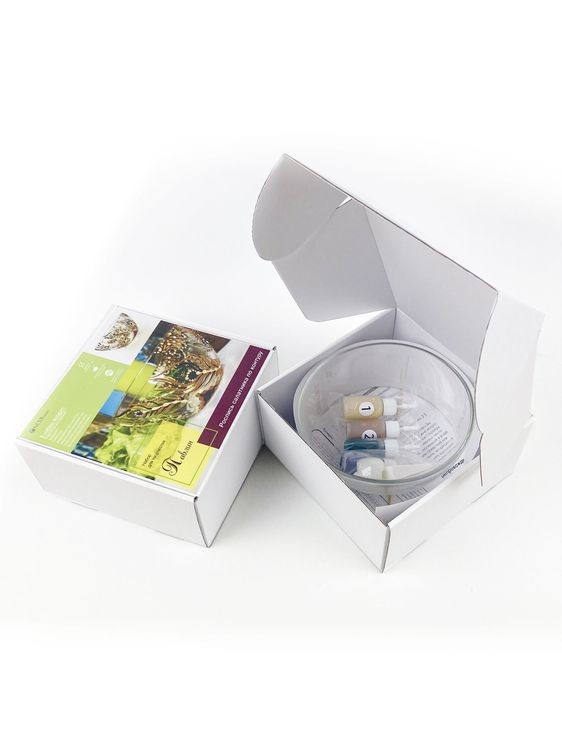 Набор для точечной росписи салатника «Павлин» — картинка 3