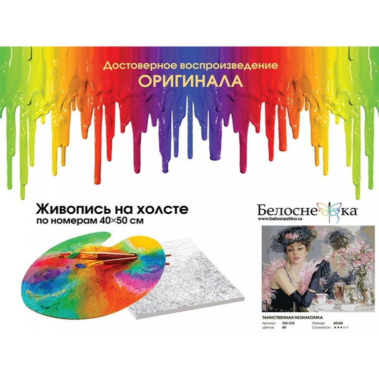 Картина по номерам «За чаем» — картинка 4