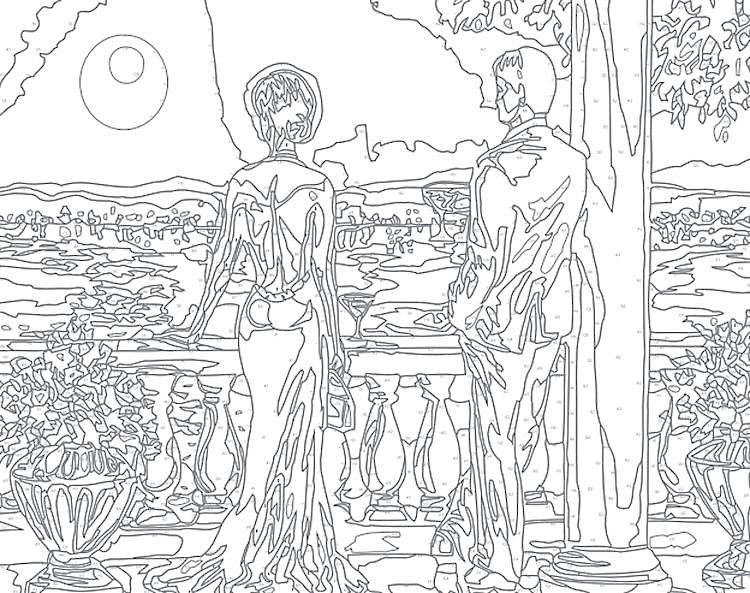 Картина по номерам «Романтический вечер» — картинка 2