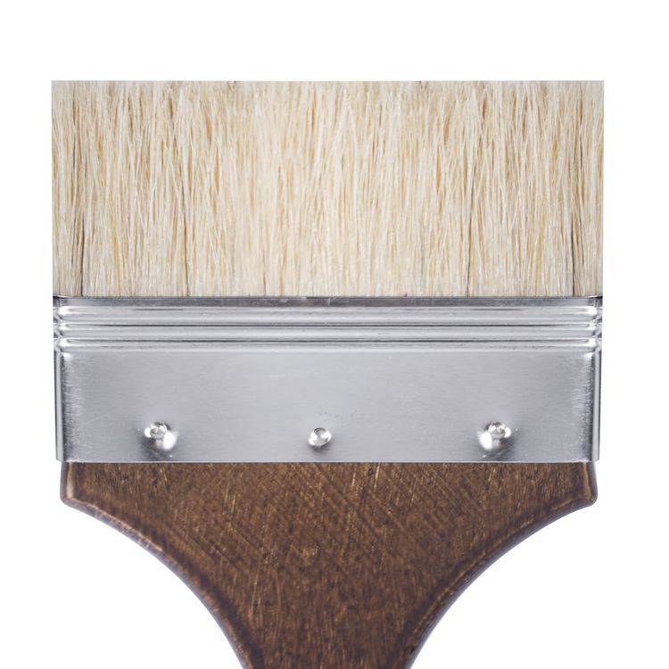 Кисть художественная профессиональная Art Classic, щетина, флейц, № 100, короткая ручка, Brauberg — картинка 3