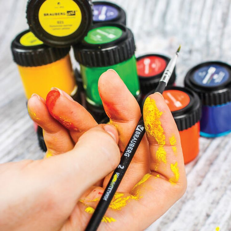 Гуашь художественная Brauberg ART CLASSIC, набор 12 цветов в баночках по 22 мл — картинка 12