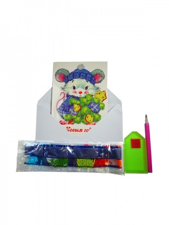 Алмазная открытка «С Новым Годом!» — картинка 2