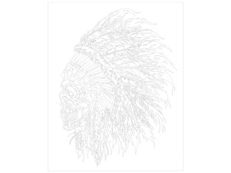 Картина по номерам «Дух вождя» — картинка 3