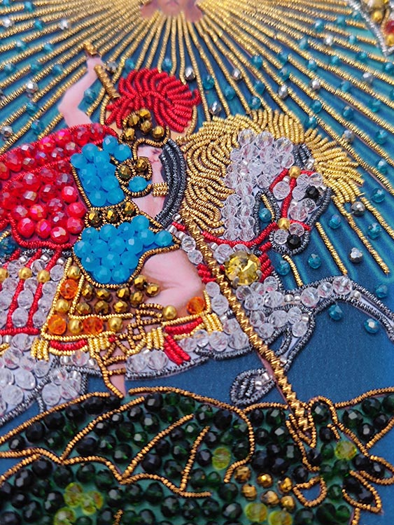 Набор вышивки хрустальными камнями «Святой Георгий Победоносец» (мал.) — картинка 8