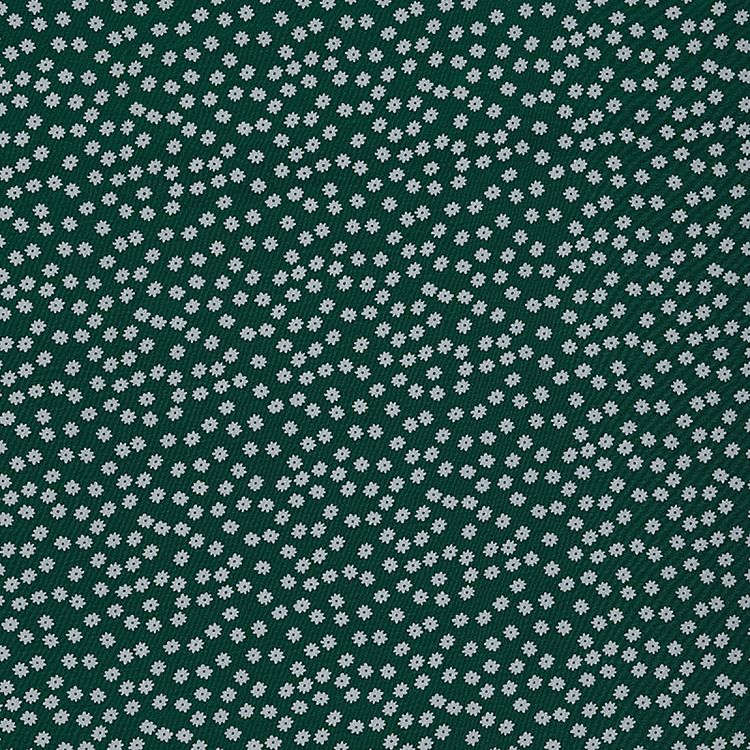 Ткань Софт, 5 м x 150 см, 105 г/м², цвет: зеленый, цветочный принт, TBY — картинка 2