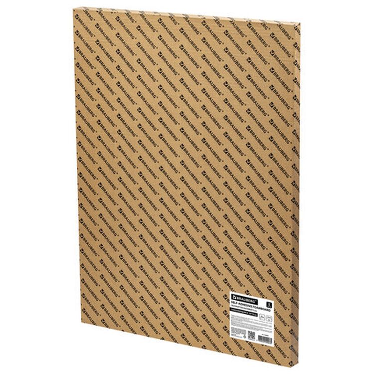 Пенокартон матовый cамоклеящийся, 50х70 см, толщина 5 мм, белый, комплект 5 листов, BRAUBERG — картинка 5