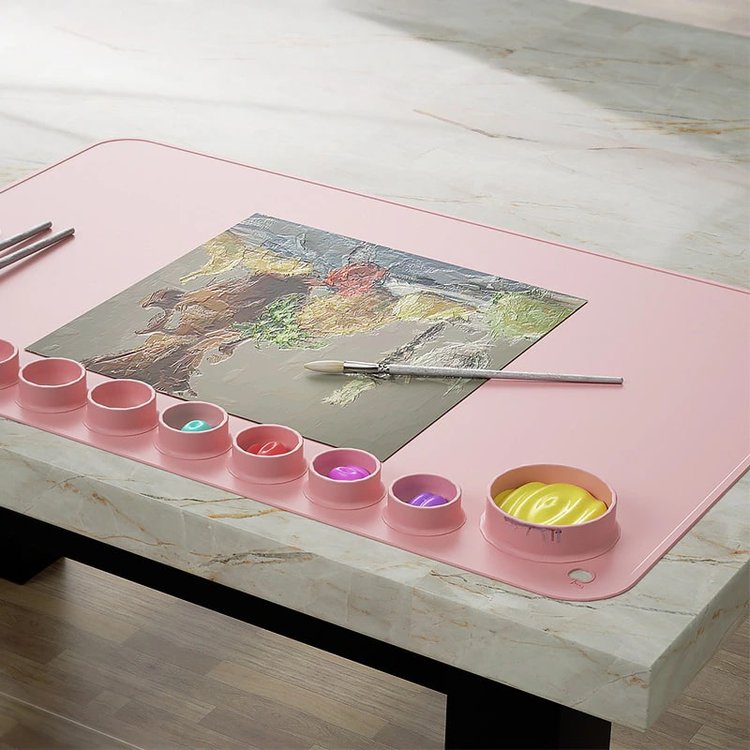 Силиконовый коврик для рисования, 60x40 см, 1 шт. — картинка 6