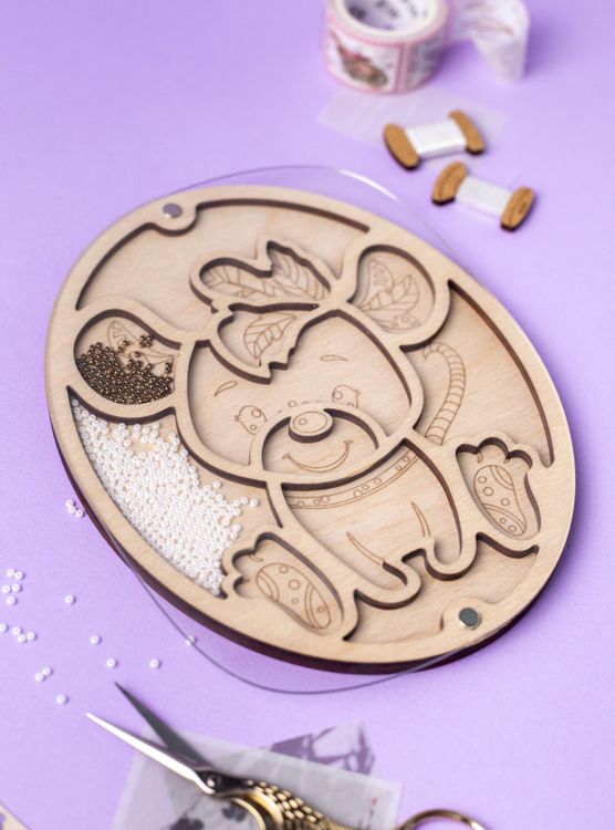 Органайзер для бисера с крышкой «Овал. Мышка» — картинка 4