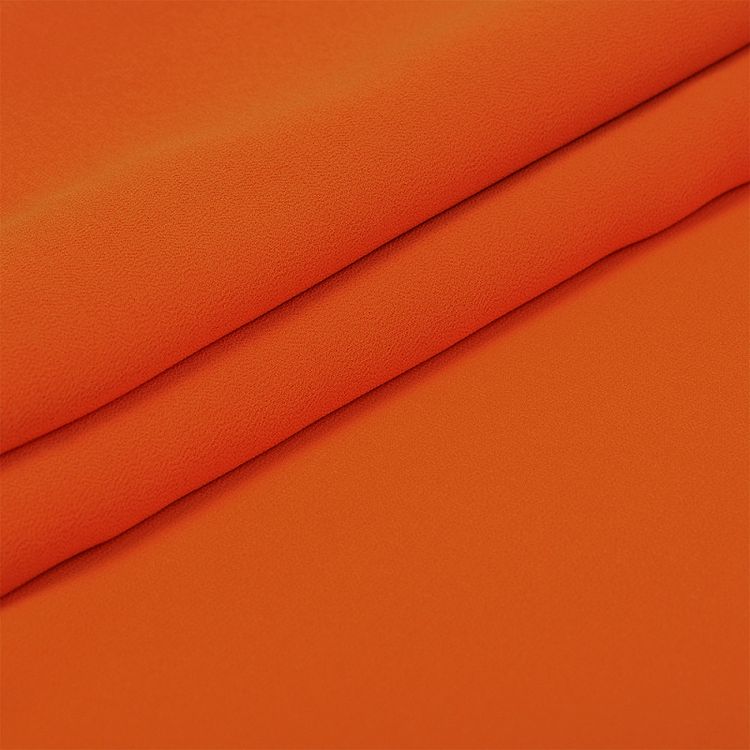 Ткань Креп-шифон, 5 м, ширина 150 см, 105 г/м2, цвет: мандариновый, TBY — картинка 2