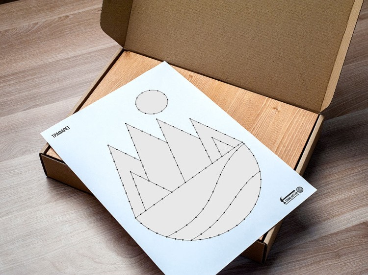 Набор для творчества STRING ART «Горы» — картинка 2