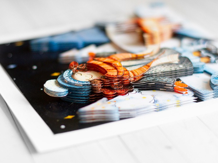 Папертоль «Прогулка по зимнему лесу» — картинка 3